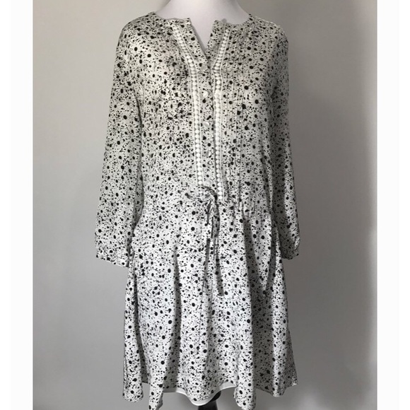 Club Monaco black and white dress